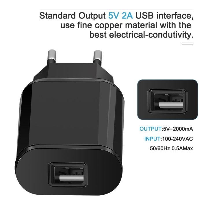 Universal%20Mobile%20Phone%20Charger%205V1A/5V2A%20USB%20Travel%20Charger%20Portable%20Wall%20Charger%20for%20iphone%20samsung%20Adapter%20EU%20Plug%20Black/White%20-%20Image%202