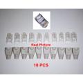 10 PCS RJ45 Network Connector + CAP CAT5e CAT6 Transparent Networking Cable Connectors. 