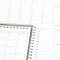 Compact Size Planner Notebook Functional Binding A5/A6 Size Schedule Agenda Kraft Paper Cover Spiral-Bound Table Diary for Office Organization School Planner Management Tool Creative Journaling. 