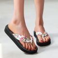 Slippers Platform Flip-flops Sandals Satin Beach Fashion Rainbows For Women Flip Flops House Flip Flops For Women Arch Support. 