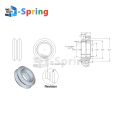 【YIYANGMAOYI111】Openbuilds Dual V Wheel Plastic Passive wheel POM 3D Printer with Bearing Idler Pulley Gear Perlin.