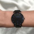 2024 Minimalist Men's Fashion Ultra Thin Watches Simple Men Business Stainless Steel Mesh Belt Quartz Watch.