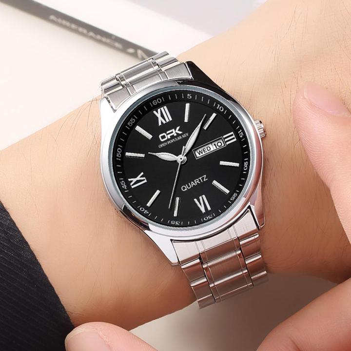 OPK New Fashion Watch for Men Waterproof Stainless Steel Quartz