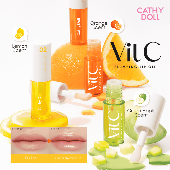 CATHY%20DOLL%20Vit%20C%20Plumping%20Lip%20Oil%202.4G%20Cathy%20Doll%20#APPLE%20-%20Image%203