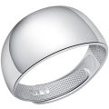 Ethnic men's silver-plated live opening men's widened version trendy men's Japanese and Korean personality single simple ring silver jewelry.