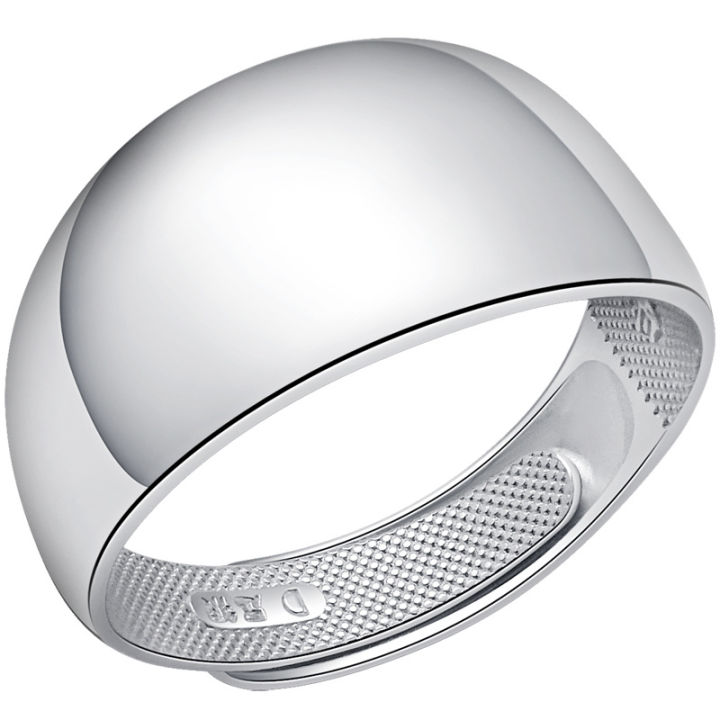 Ethnic%20men's%20silver-plated%20live%20opening%20men's%20widened%20version%20trendy%20men's%20Japanese%20and%20Korean%20personality%20single%20simple%20ring%20silver%20jewelry%20-%20Image%202
