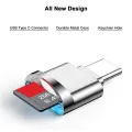 USB Type C to Micro-SD/TF Card Reader Micro-SD Card Adapter Memory Card Reader for Type-C B. 