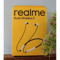 Realme Buds Wireless 3 neckband with Active Noise Cancellation. 