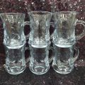 Crystal Clear Drinking Ball Design Tea Cup / Coffee mug (6 pieces Set)-W08. 