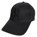Black Ny Black Printrd Logo Denim Baseball Cap For Men - Cap For Men. 