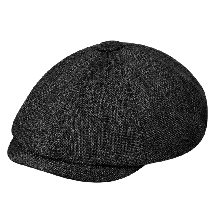Fashion%20Outdoor%20Linen%20Beret%20Hat%20Men's%20Classic%20Retro%20Casual%20Octagonal%20Cap%20-%20Image%209