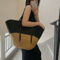 Large Capacity Beach Shopping Bags Luxury Designer Rattan Woven Shoulder Bag Women Handmade Straw Handbags Summer Travel Bag. 