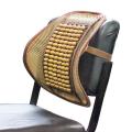 Mesh Ventilation Wooden Back Rest with Elastic and Belt Support For Car Seat, Office Chairs, home.