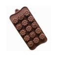 Silicone Chocolate Mould and Chocolate Wrapper (Flower Mould + Wrapper). 