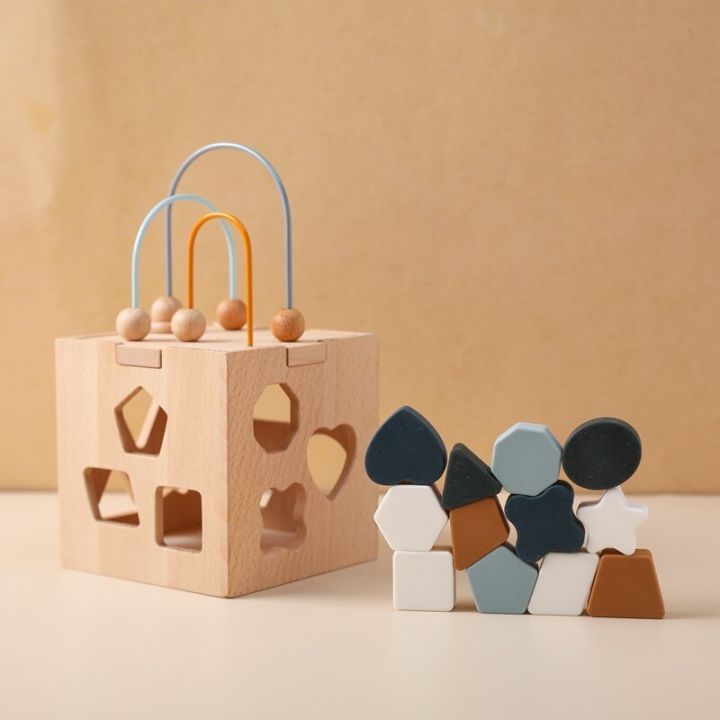 Montessori%20Toys%20Baby%20Matching%20Education%20Toys%20Shape%20Cognitive%20Wooden%20Box%20Toy%20Silicone%20Geometric%20Shape%20Blocks%20Puzzle%20Stacking%20Game%20-%20Image%203