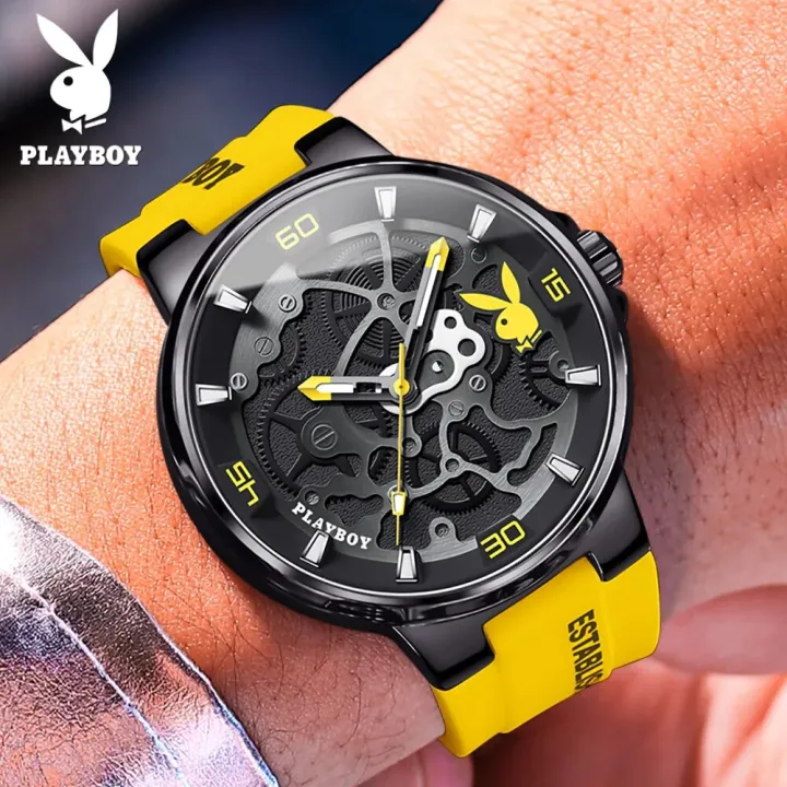 PLAYBOY%20Fashion%20Casual%20Watch%20for%20Men%20Luxury%20Waterproof%20Luminous%20Man%20Wristwatch%20High%20Quality%20Elegant%20Sports%20Quartz%20Men's%20Watches%20-%20Image%203