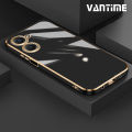 Vantime for vivo Y03 / Y03t 4G Soft Case Lens Protector 6D Glossy Slim Back Cover. 