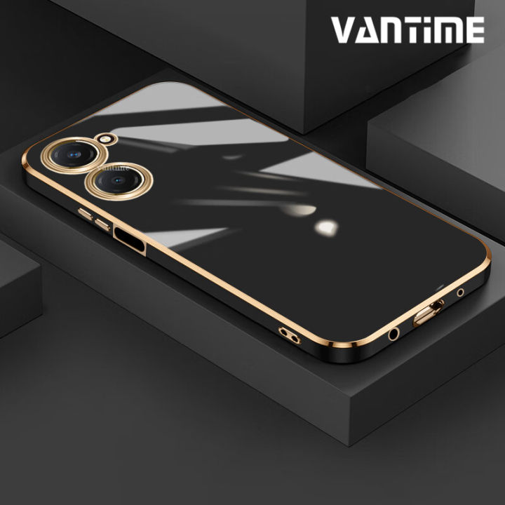 Vantime for vivo Y03 / Y03t 4G Soft Case Lens Protector 6D Glossy Slim Back Cover