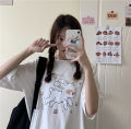 2024 New Summer Pink Half Sleeve ins Super Popular Top Women's Loose Korean Style Student Short Sleeve T T-shirt. 