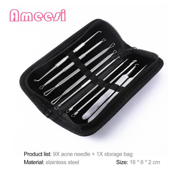Ameesi Acne Needle Tip Head Stainless Steel Skin Care Needles Facial Tools
