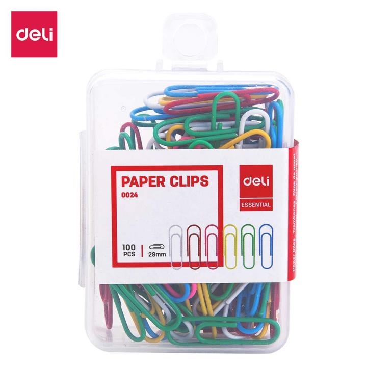 Deli%20E0024%20Color%20Paper%20Clip%20100%20pcs%20(Assorted)%20-%20Image%203