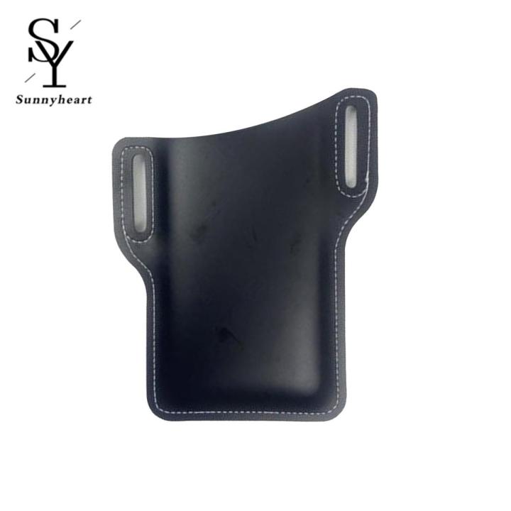 Sunnyheart Cellphone Holder Solid Color Retro Portable Waist Bag