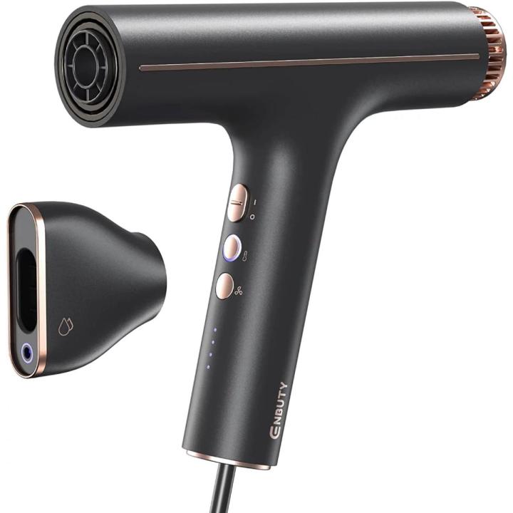 Professional Water-Ionic Hair Dryer with Fast Drying, Lightweight, Travel Size Blow Dryer Blow Dryer with Comb (US Stock)