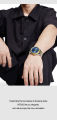 NAVIFORCE 9203 Business mens watches stainless steel strap with Day Quartz Wristwatches -For Silver & Gold Colour.