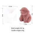 3D Rose Bear Candle Silicone Mold Handmade Geometric Aromatherapy Candle Gypsum DIY Bear Shaped Cake Chocolate Molds Craft Gifts. 