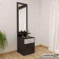 ROCOCO Special Black & White Dressing Table with Shelf Rack 2 Large Storage Chamber.