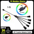 JST SM Adapter Cable RGB Transfer 4Pin 3Pin ARGB JST-3P SM3P JST-4P SM4P EL Wire Cord Male/Female MB AURA SYNC Line. 