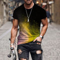 Speckled Tie Dye Pattern 3d Printed T-shirt Fashion Men Streetwea Casual Sports Shirt Male O-neck Oversized Tops Tees Clothing. 