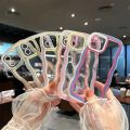 Case For OPPO A71 A74 A95 A76 A96 A83 A52 A72 A92 A5 2020 A9 2020 A93 Cover Candy Bumper Transparent Phone Case Soft Wavy Lines. 