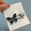 New Silver Color Butterfly Hair Clip Y2K Simple Butterfly Hairpin Fashion Accessories Butterfly Pattern Hairpins. 