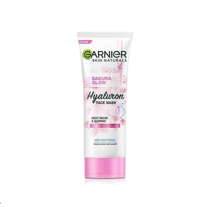 International European product Skin care Garnier sakura glow hyaluron face wash used for male female - 100 ml