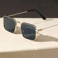 Square Metal Frame Sunglasses - Stylish Shades for All Occasions. 