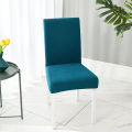 Dining Room Chair Covers Waterproof Elastic Jacquard Chair Cover With Back Anti-dirty Checked Stretch Fabric For Protector Chair. 