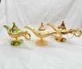 Aladin Lamp / Prodip Showpiece Magic Lamp/ Classic Metal Carved Aladdin Lamp Light Wishing Tea Oil Pot and jewelry box. 