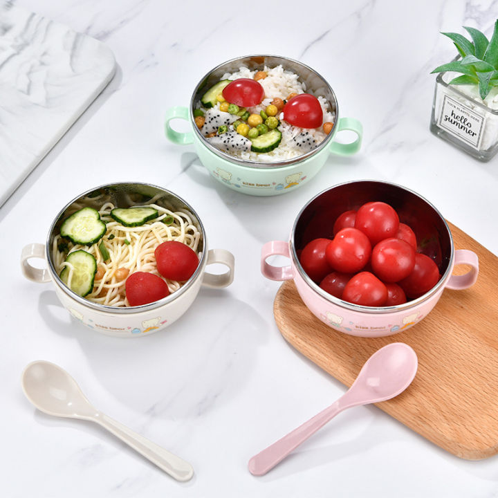 Baby%20Feeding%20Bowl%20with%20Lids%20Stainless%20Steel%20Insulated%20Bowl%20Spoon%20Set%20Children%20Tableware%20Cartoon%20Printed%20Easy%20To%20Clean%20Children%20Food%20Bowl%20-%20Image%204
