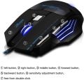 7200 DPI 7 Buttons Professional LED Optical USB Wired Gaming Mouse Mice for Gamer.