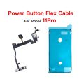 Power Volume Button Flex Cable Replacement For iPhone 11 Pro Max With Bracket + Screen Waterproof Tape.