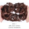 Synthetic Hair Bun Extensions Messy Curly Elastic Hair Scrunchies Hairpieces Synthetic Chignon Donut Updo Hair Pieces for Women. 