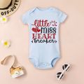 Mommy and Daddy's Little Valentine Infant Bodysuit Newborn Clothes Short Sleeve Playsuit Valentine's Day Baby Boys Girls Present. 