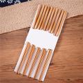 10Pcs (5 Pair) Durable Twist Bamboo/Wooden Chopsticks - Enjoy Your Meals With These Durable Twist Bamboo/Wooden Chopsticks, Perfect For Asian Cuisine. 