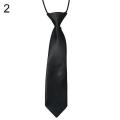 School Boys Kids Children Baby Wedding Banquet Solid Colour Elastic Tie Necktie. 
