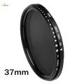 （NEW）ND2 to ND400 Slim Fader Variable Adjustable ND Filter Optical Glass 37mm. 