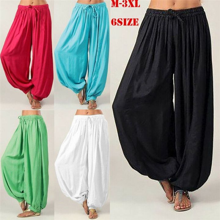 Men%20And%20Women%20Harem%20Pants%20Cotton%20Baggy%20Afghani%20Genie%20Pants%20Indian%20Aladdin%20Trouser%20BQ%20-%20Image%203