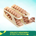 Double-Layer Egg Dispenser Automatic Roll-Down Egg Storage Rack Slide Egg Carton Refrigerator Egg Basket Kitchen Countertop Egg Holder Bestrate. 