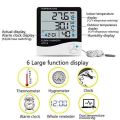 HTC-1 Or HTC-2 Electronic Temperature Humidity Meter, For Medical Indoor Room LCD Digital Thermometer Hygrometer Weather Station Alarm Clock. 