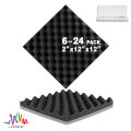 6/12/24 Pcs Sound Proof Egg Crate Foam Sound Proofing Foam Padding Acoustic Panels Studio Acoustic Foam Sound Absorbing Material.